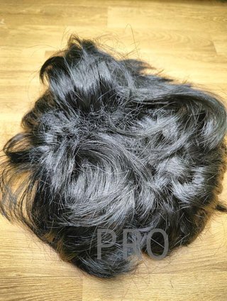 Peluca Negra Rockstar Wig