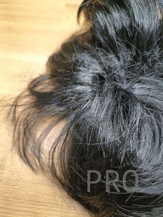 Peluca Negra Rockstar Wig