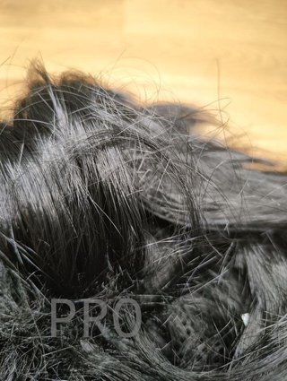 Peluca Negra Rockstar Wig