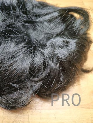 Peluca Negra Rockstar Wig
