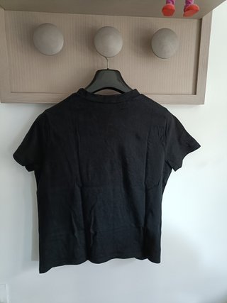 Camiseta Zara Negra con Mensaje