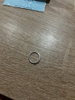 Anillo Oro Blanco 9K 375 Diamante