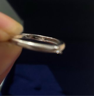 Anillo Oro Blanco 9K 375 Diamante