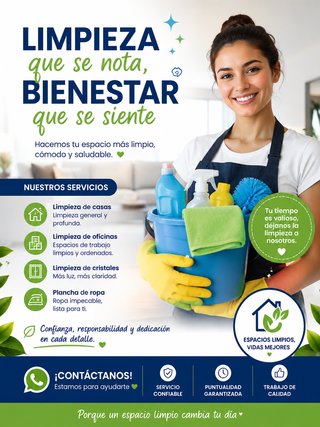 Ofresco 8€ por hora para limpieza