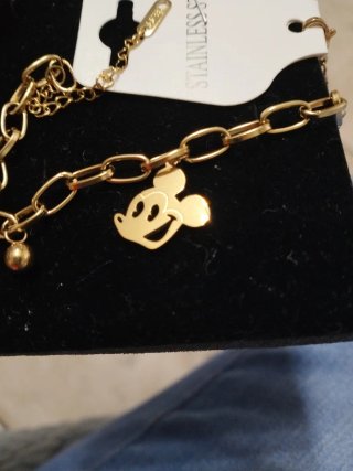Braccialetto Topolino Oro Acciaio Inox