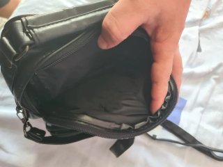 Bolso bandolera multibolsillos negro
