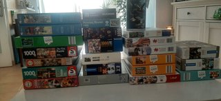Lote de 24 Puzzles 1000 y 500 piezas