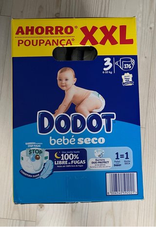 Pañales Dodot Bebé Seco Talla 3 (6-10 kg)