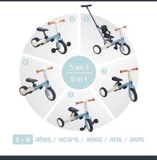 Triciclo/ Bicicleta Evolutiva (1-5a) Gyro Olmitos