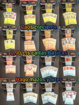 Cartas Pokémon Caos Creciente - Mazos y Lotes