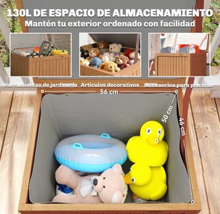 Baúl de madera exterior