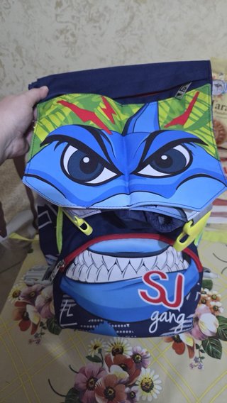 Zaino scuola bambino dinosauro SJ gang