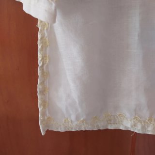 Blusa bordada blanca talla única