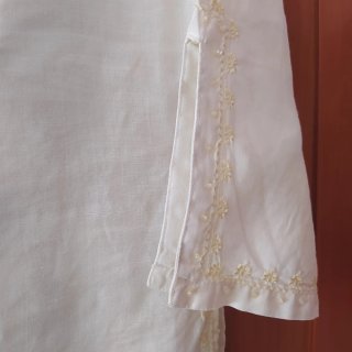 Blusa bordada blanca talla única