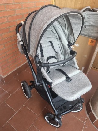 Capazo y Silla Jane Crosslight Gris