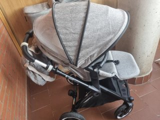 Capazo y Silla Jane Crosslight Gris