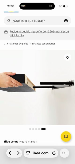Estante pared IKEA LACK negro 110x26cm