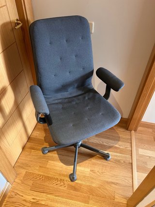 Silla de escritorio IKEA MULLFJÄLLET azul/gris