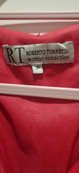 Vestido fiesta largo fucsia Roberto Torretta T.38