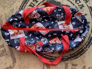 Mochila de viaje con estampado de perros