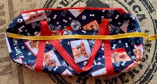 Mochila de viaje con estampado de perros