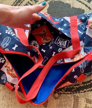 Mochila de viaje con estampado de perros