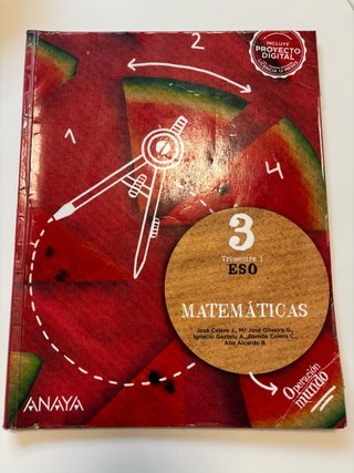 Libro Matemáticas 3.º ESO – Trimestre 1