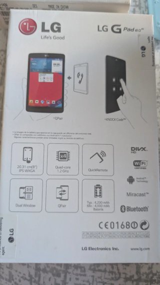 Tablet LG V490 Blanca