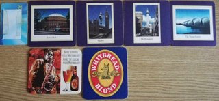 5 sottobicchieri birra Kulmbacher (beer coasters)