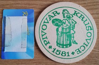 5 sottobicchieri birra Kulmbacher (beer coasters)
