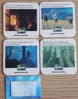 5 sottobicchieri birra Kulmbacher (beer coasters)