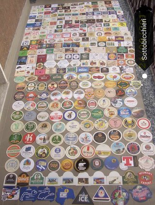 5 sottobicchieri birra Kulmbacher (beer coasters)