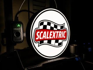 Cartel LED Doble Cara Scalextric Vintage
