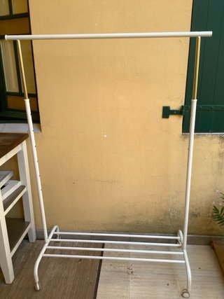 Burra perchero extensible blanca