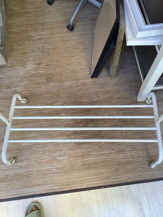 Burra perchero extensible blanca