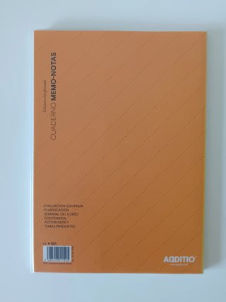 Título: Cuaderno del profesor Additio Memo-Notas