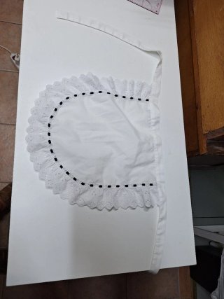 Ropa campesina canaria blanca y negra
