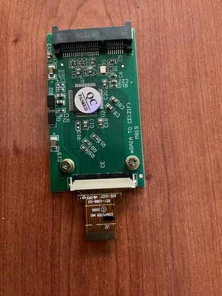 Adaptador mSATA SSD a CE ZIF Mini PCI-E para ipod