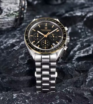 Reloj Pagani Design Cronógrafo Dorado y Plateado