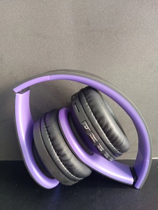 PowerLocus Auriculares Inalámbricos Negro y Morado
