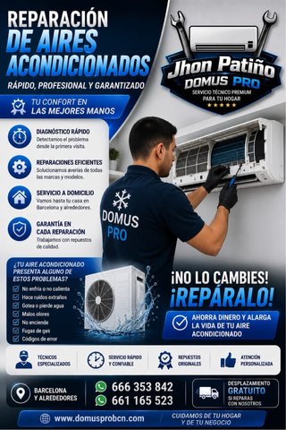Reparación de aires acondicionados Barcelona