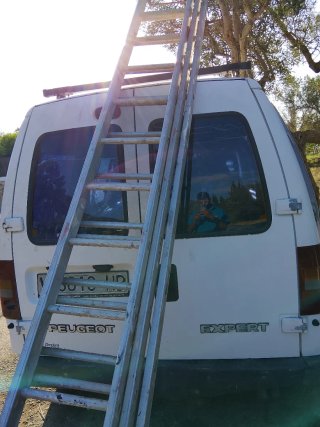 Escalera extensible aluminio 10m