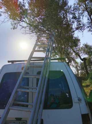 Escalera extensible aluminio 10m