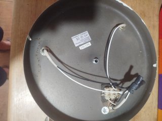 Foco de techo plateado