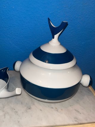Sopera y Cacito Sargadelos Azul Y Blanco