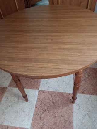Mesa redonda 90cm madera extensible