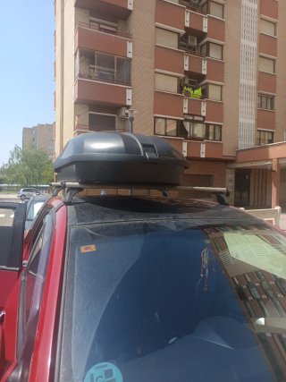 Baúl portaequipajes techo coche