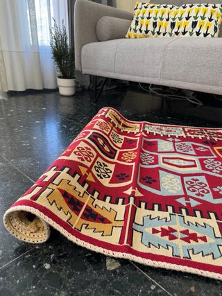 Tappeto Kilim in Cotone Etnico 80x150 cm