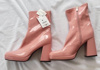 Botines Bershka Rosa Talla 37
