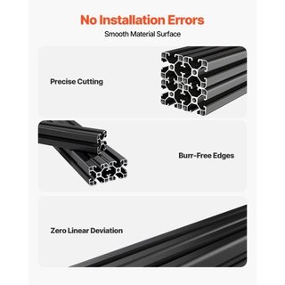4PCS 4040 Aluminum Extrusion Profile, 15.75 Inch 4